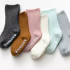 Simple Style Plain Color Cotton Baby Unisex Boys and Girls Anti Slip Newborn Kid Knit Indoor Socks
