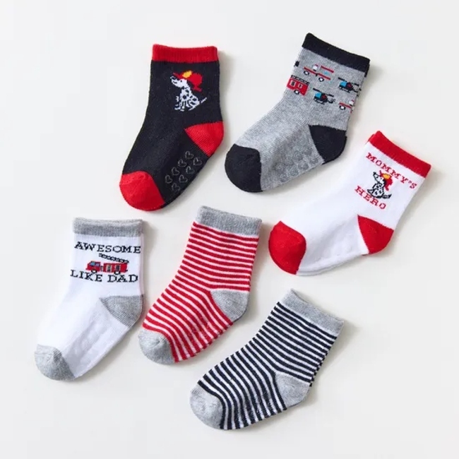 Custom Design Wholesale Breathable Ribbed Infant Baby Girl Socks Organic Cotton Colorful Cotton Kids Socks