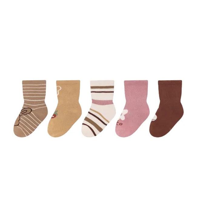 Anti Bacterial Breathable Skin Friendly Babies Fashion Lovely Cute Cotton Ankle Crew Soft Little Sock