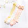 Children′s Socks Anti Mosquito Socks Baby Socks Long Socks Spring and Summer Thin Mesh Wooden Ear Edge Knee High Baby Socks