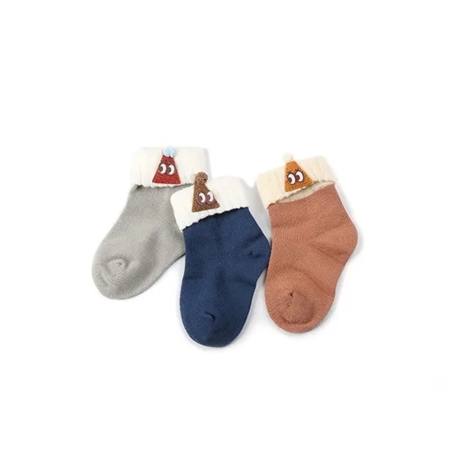 Unisex Wholesale Novelty Custom Children Baby Kids Cotton Cuff Short Socks