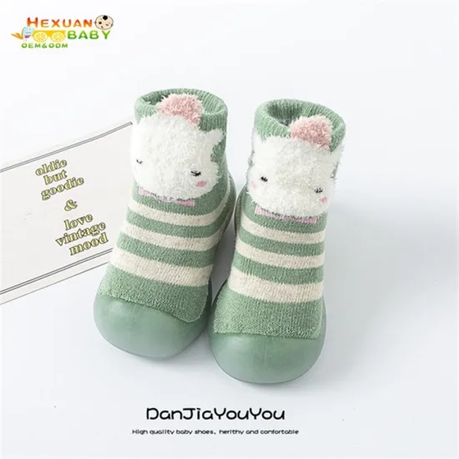 Animal Baby Shoes Sock Soft Non Slip Kids Floor Cotton Comfortable Socks with Rubber Soft Sole