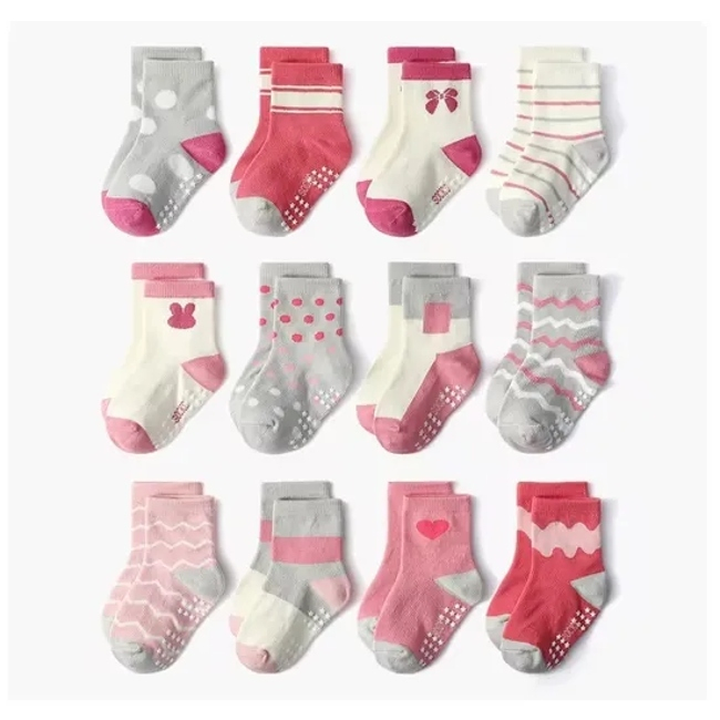 Cartoon Animal New Born Anti Slip Baby Kids High Quality Socks