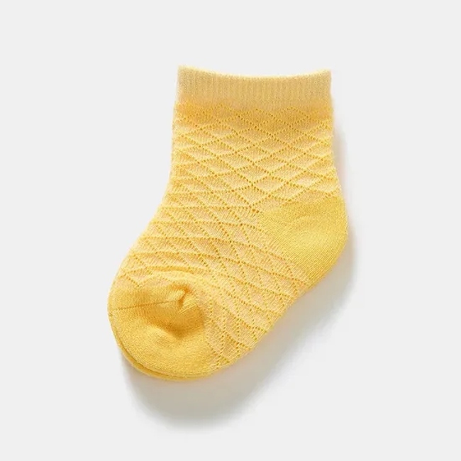 Wholesale Summer Toddler Combed Cotton Anti Slip Socks Baby Socks