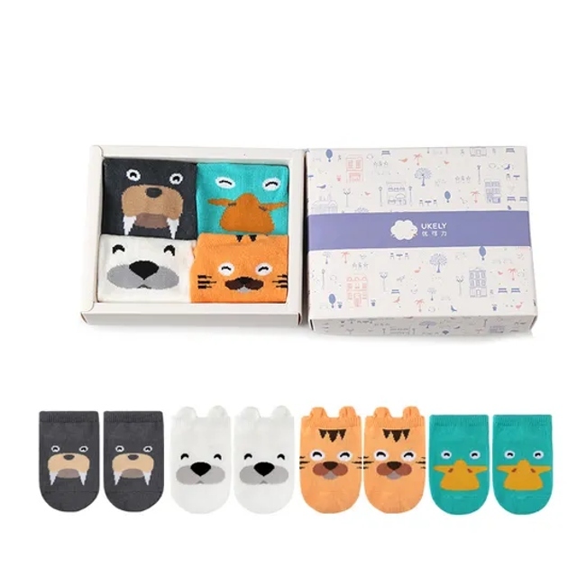 Unisex Wholesale Custom Children Baby Kids Cotton Non Slip Short Socks