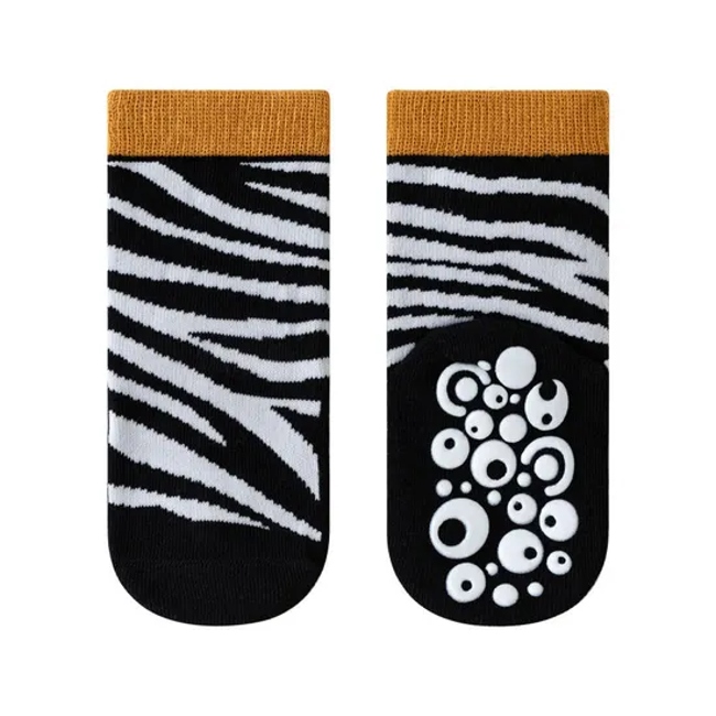 Factory Wholesale Baby Autumn Indoor Socks Animal Striped Crew Socks Baby Cotton Full Sole Anti Slip Socks Fornewborn