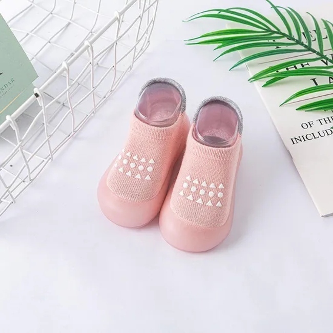 Custom Children Baby Kids Unisex Wholesale Cotton Non Slip Short Socks