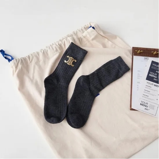 Wholesale Custom Luxury Logo Crew Women Men Socks Girls Brand Designer Winter Spring Summer Autumn Sports Socks