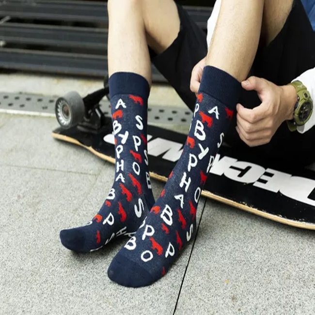 Wholesale Men′s Casual Cotton Socks OEM Classical Business Socks