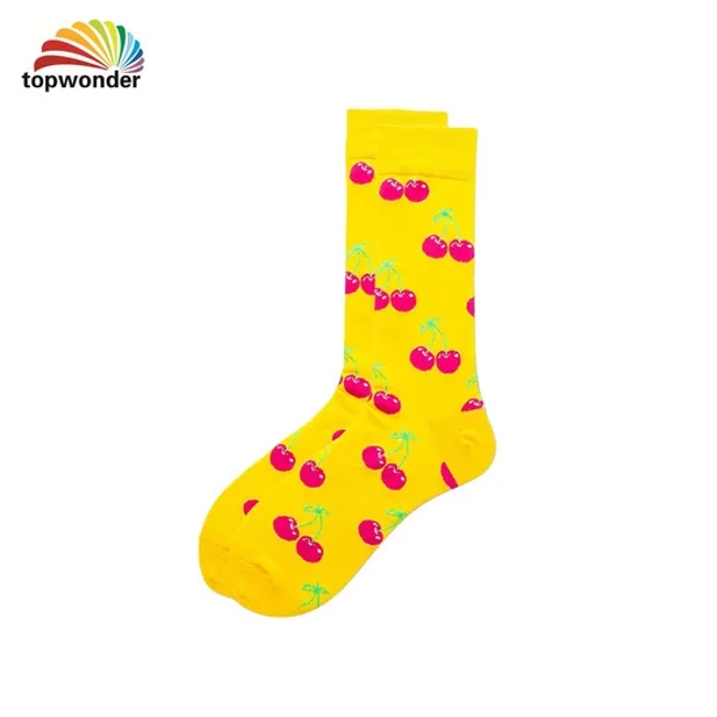 Wholesale and Customize All Designs of Fruit Sock Cotton Sock Dress Sock Crew Sock for Men Women and Kids