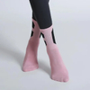 Custom Indoor Crew Cotton Anti Slip Dance Bare Pilates Grip Socks for Women