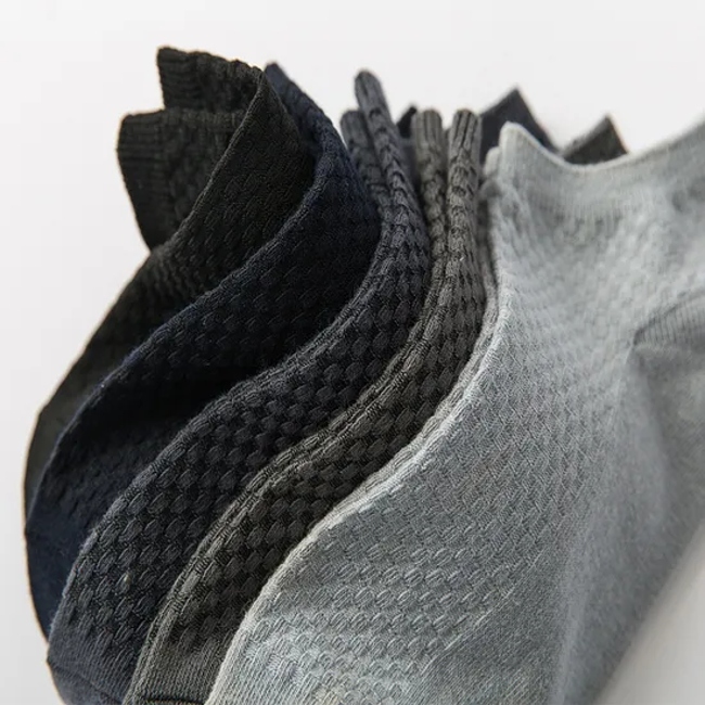 Customized Fashion Mens Breathable Bamboo Leisure Business Ankle Socks