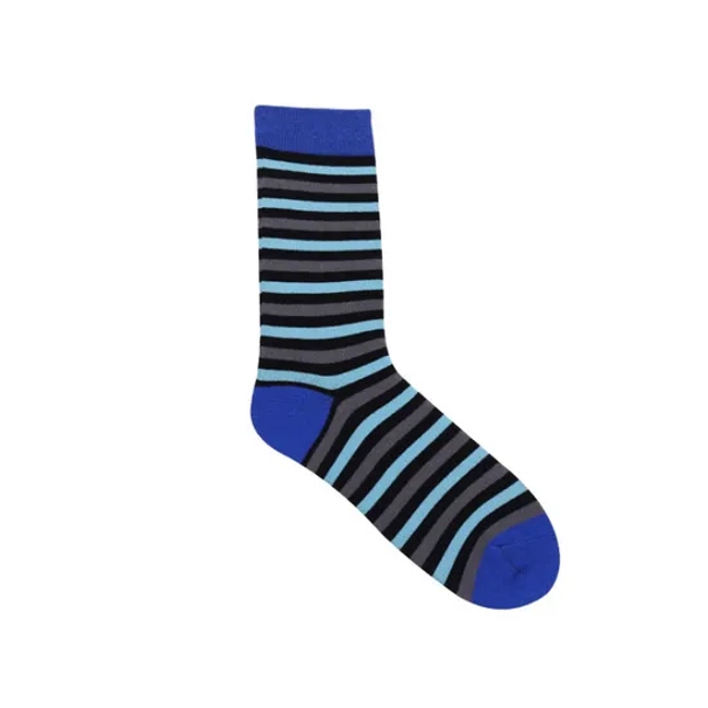 Factory Directly Custom Logo Stripe Cotton Mens Business Socks