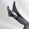 Custom Logo New Gradual Tie Dye Fashion MID Tube Yoga Socks Anti-Slip Women Sports Socks Fitness Pilates Crew Grip Socks