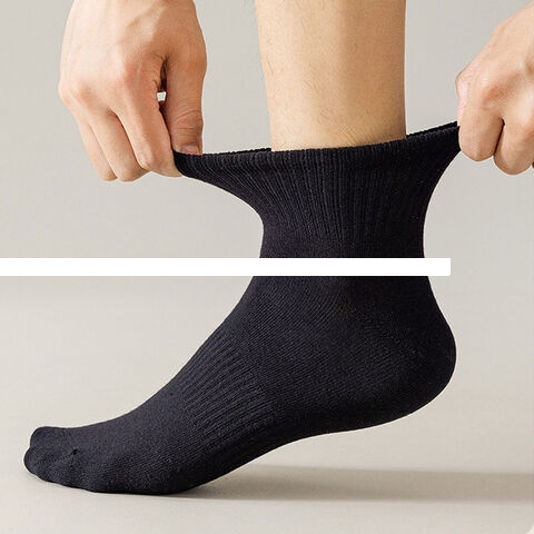 Sports socks， Breathable running socks， Pure cotton socks， Solid color basic socks，