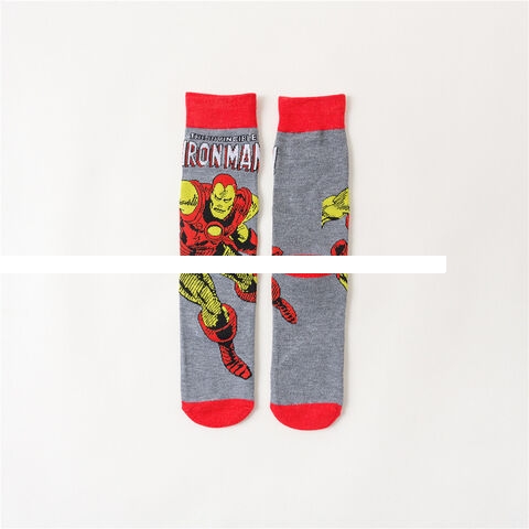 Unisex Jacquard socks avenger pattern crew socks