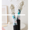 Custom logo premium cotton anti slip Tie Dye grip pilates socks women indoor fitness silicone non slip yoga socks