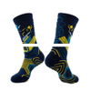 Wholesale High Quality Crew Embroidery Print Compression Socks Designer Soccer Sport Anti Slip Custom Football Grip Socks