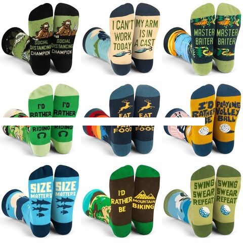 Fashion Ins Letter Couple Style Interesting Socks Street Skateboarding Crew Sports Socks For Unisex