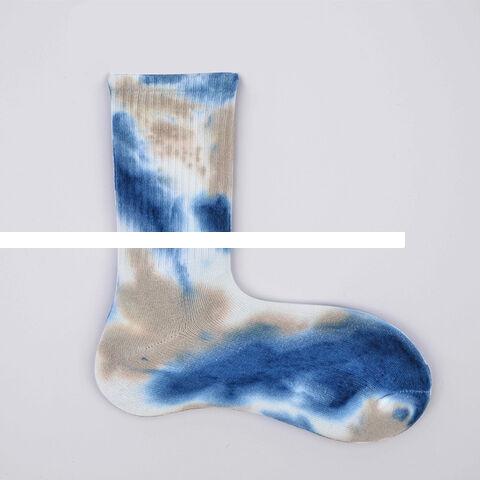 Tie Dye Socks Men Street Basketball Skateboard Socks Fashion Cool Funny Crew Breathable Hiphop Tube Crew Socks For Women Gift