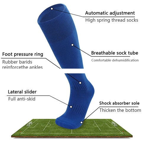 High Grade Knitted Football Socks for Kids and Adults Casual Training Crew Style Breathable and Size Free for Cycle Usage