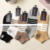 Wholesale summer style Breathable Ankle Custom Logo Athletic Cotton Bulk Men Sport Crew Socks