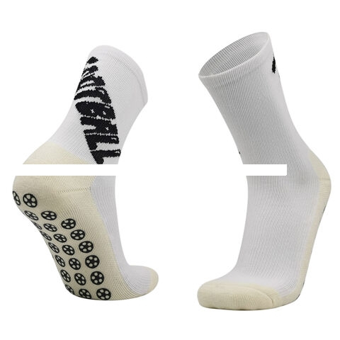 Youth Athlete Sporty Crew Soccer Ball Print Socks Colorful Bulk Non Slip Design Classic Breathable Sweat Wicking Customizable