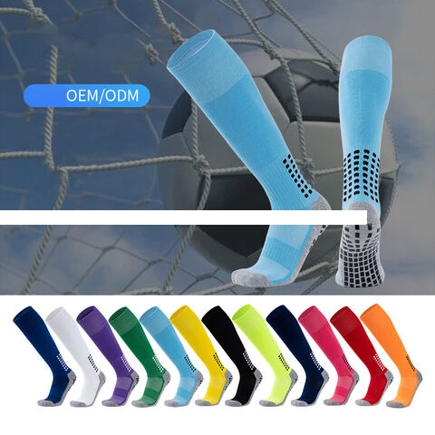 Wholesale Custom Logo Sports Soccer Socks Anti Slip Grip Logo Men Football Men s Socks High Quality Football Socks