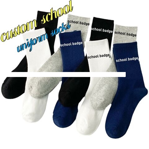 Low MOQ cotton custom Athletic sock design colorful character logo Fashion men crew sports socks
