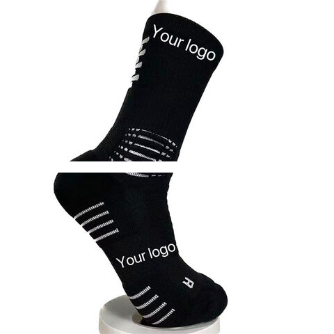 Custom Men High Quality Football Soccer Sports Grip Socks Fashion Design Anti Slip Basketball Crew Socks