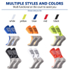 Athlete Sporty Jacquard Technique Bottom Grip Socks Custom Design Spandex Football Socks Cuff for Casual Sports