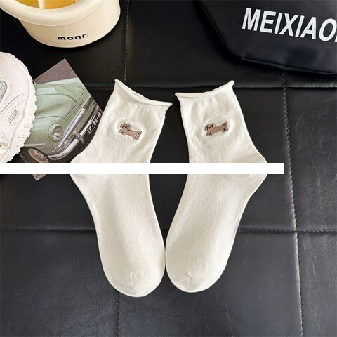 New Style N Combed Cotton Women Socks Custom Design Embroidery Logo Sport Socks