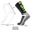 Youth Casual Sporty Polyester Football Socks High Crew Sweat Absorbent Fitness Bottom Print for Outdoor Training