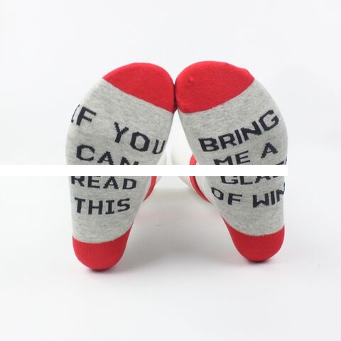 Factory Price Fashion Letter Socks Custom Colour Crew Camping Sports Socks For Men And Women