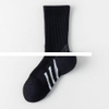 OEM Factory Price Fashion Spring Cotton Nylon Fabric Custom Logo Sport Socks Unisex Mid Calf Athletic Socks