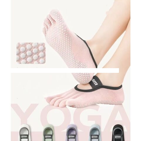 Custom Yoga socks Custom embroidered logo High elastic Breathable indoor Pilates socks pressure socks