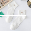 Wholesale Winter Top Quality Combed Cotton Sport Ankle Socks Custom Jacquard Embroidery Design Socks