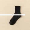 Wholesale custom logo cotton socks ribbed solid color men crew sport socks