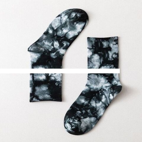 Factory Direct Sales Summer Tide Brand Tie Dye Men s Cotton Socks Breathable Sports Socks Custom Design Socks Wholesale