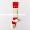 High Quality Women Compression Socks Jacquard Letter Design Suppot Custom Logo Long Sport Socks