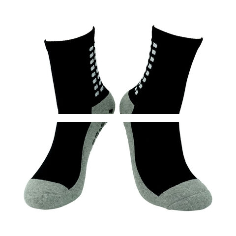 Wholesale price Big sale Non Slip men s Sport Socks Anti Slip Custom Buck Crew White SockBasketball Socks