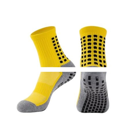 OEM Custom Logo Wholesale Pilates Anti Slip Socks Men Non Slip Soccer Grippy Sport Football Sports Grip Socks