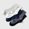 Eco-Friendly Bamboo Fiber Crew Socks for Men - Spring & Summer