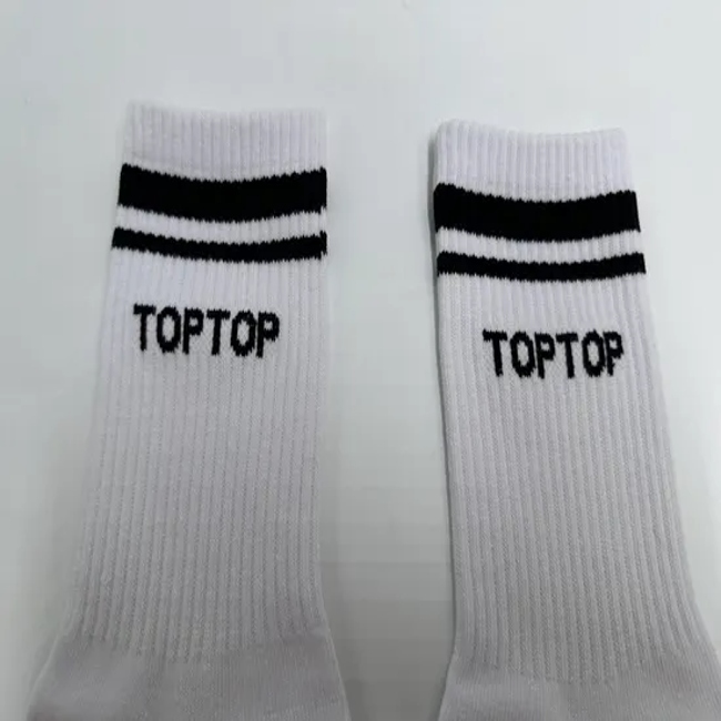 High Quality Socks Custom Logo Design Cotton Crew Socks with Arch Support