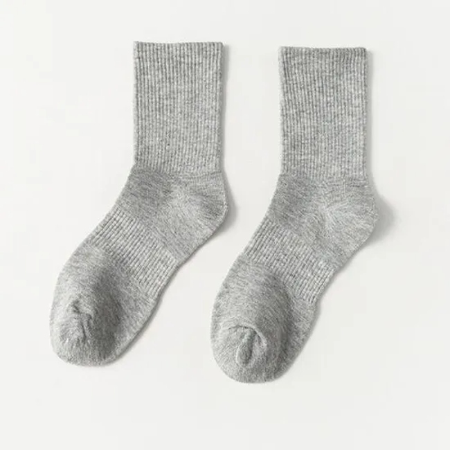 Socks Women Custom Ankle Crew Tub Black White Business Sports Cotton Socks