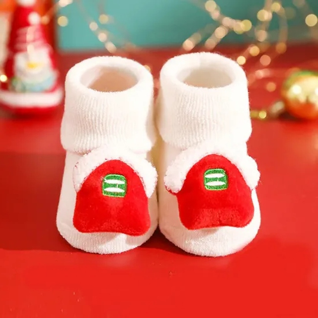 2025 New Baby Toddler Shoes Socks Girls Boys Cotton Infant Short Socks Christmas Socks for Kids