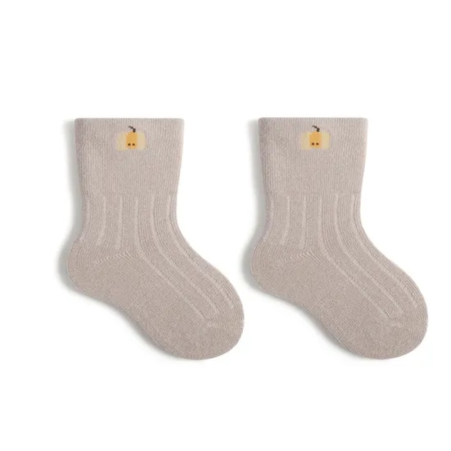 Newborn Baby Socks Autumn and Winter New Wide Mouth Loose Toe Baby Socks Cute Cartoon Boneless MID Cotton Socks