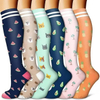 Dropshipping Colorful Fancy Knee High Running Sport Nursing Compression Socks for Men