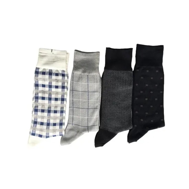 Antibacterial Soft Breathable High Elastic Mercerized Cotton Value Business Men Ankle Crew Socks