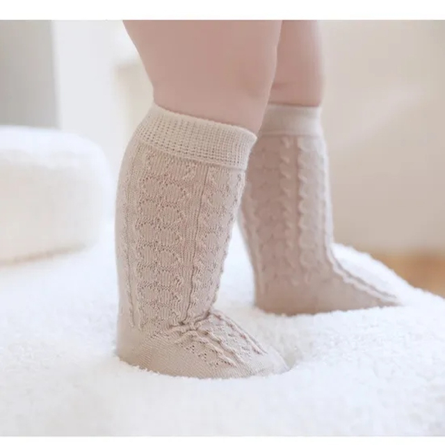 Autumn Newborn Baby Socks Children Solid Color Antibacterial Middle and Large Children Infant Student Boneless Socks